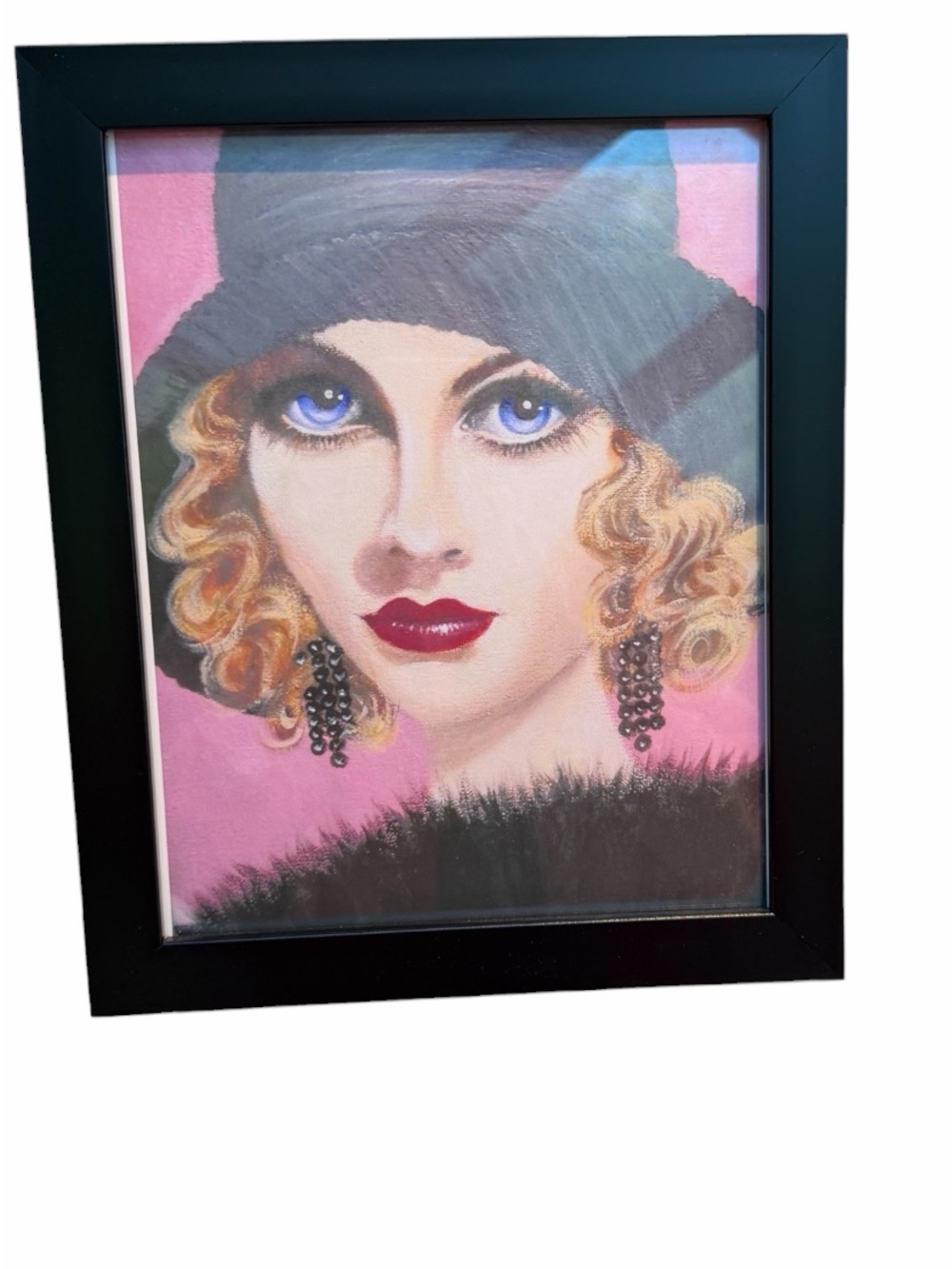“The Bluest Eyes” Framed Fashion Portrait Wall Art - 8” x 10” Gallery Quality
